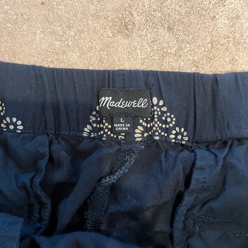 Madewell Black Printed High-Waist Shorts - Picture 3 of 5
